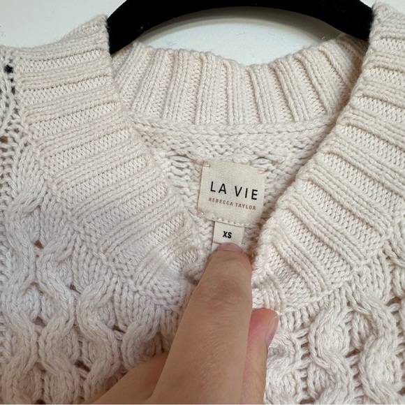 La Vie Rebecca Taylor XS Bobble Knit Sweater - Picture 5 of 8
